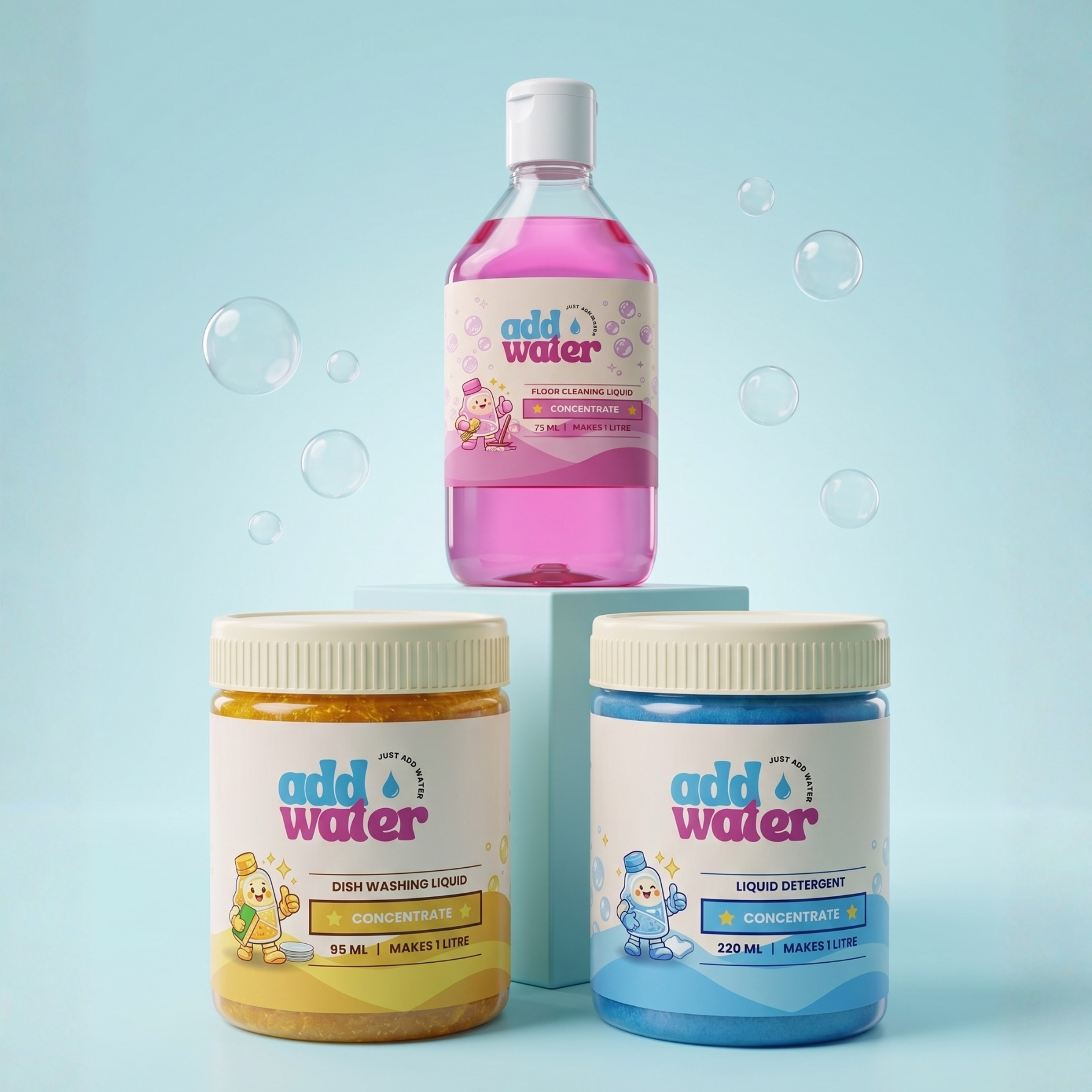 3 in 1 Cleaning Combo (Makes 3 Liters)